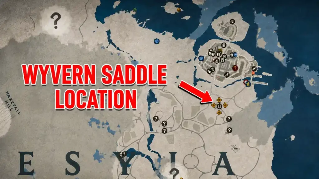 Wyvern Saddle Location